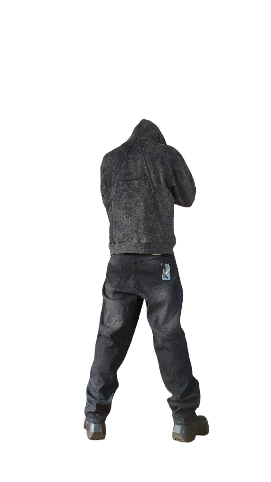 Petulant - Embossed Hoodie - Grey