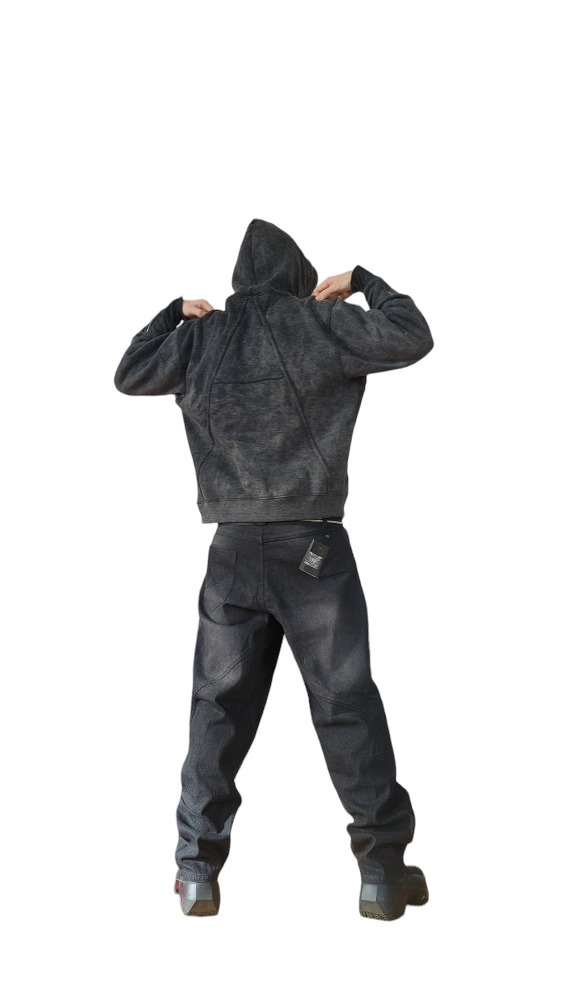 Petulant - Embossed Hoodie - Grey